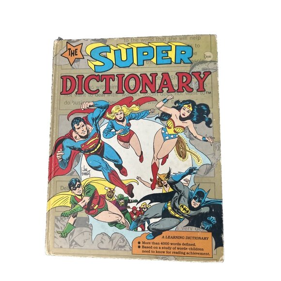 THE SUPER DICTIONARY DC Comics A Warner Educational Services Book HC 1978 - Picture 1 of 10